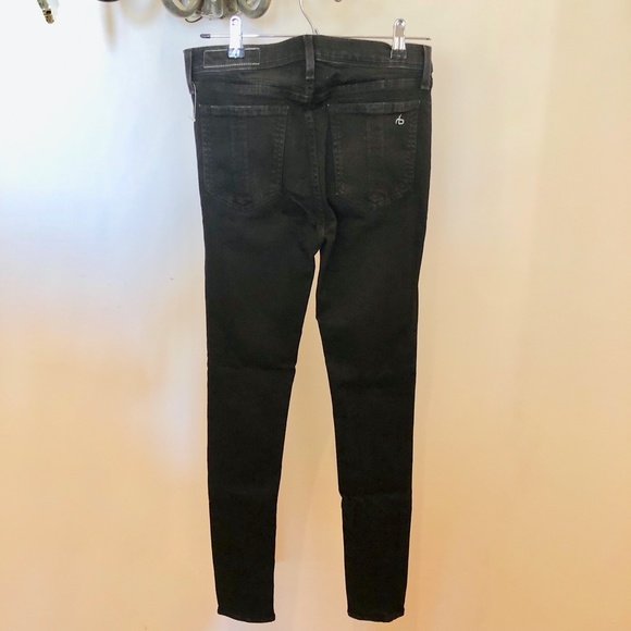 Rag & Bone High Rise Skinny Black Sz. 29 - Picture 6 of 10